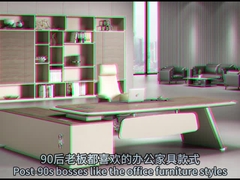 Hình dạng L Phong cách cổ điển Thiết bị văn phòng điều hành Thiết lập bàn quản lý hiện đại