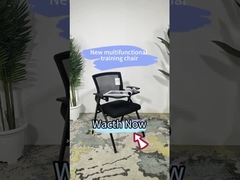 Ghế huấn luyện Ergonomic xếp chồng với máy tính bảng để viết