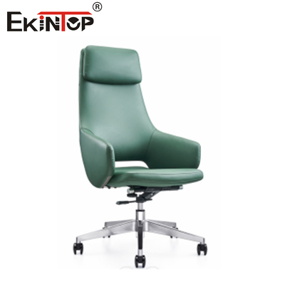 Ghế văn phòng bằng da cao cấp với đáy kim loại Chrome 5 năm bảo hành
