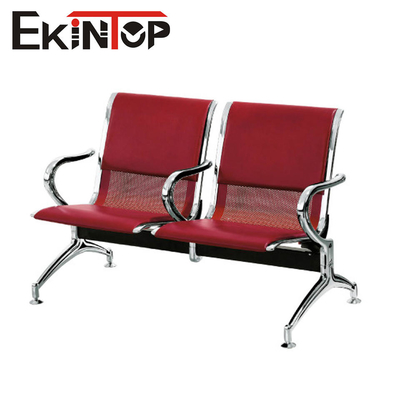 Khung thép 2 chỗ ngồi Ghế chờ bền, thoải mái cho phòng chờ ở sảnh