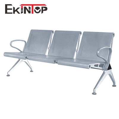 Ghế phòng chờ sân bay có tay vịn Chrome 4 chỗ ngồi cho lễ tân OEM