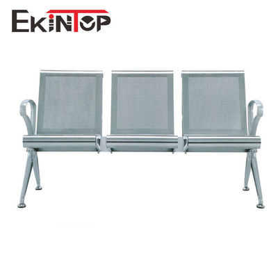 Ghế phòng chờ sân bay có tay vịn Chrome 4 chỗ ngồi cho lễ tân OEM