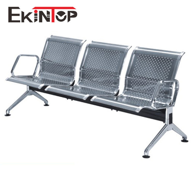 Ghế phòng chờ sân bay có tay vịn Chrome 4 chỗ ngồi cho lễ tân OEM