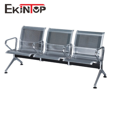Ghế phòng chờ sân bay có tay vịn Chrome 4 chỗ ngồi cho lễ tân OEM