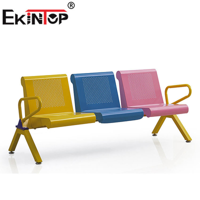 Ghế chờ đệm PVC 3 chỗ ngồi thoải mái cho nhà ga ODM