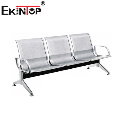 3 chỗ ngồi Khung thép Ghế chờ công cộng Thoải mái cho Ga Tàu điện ngầm Xe buýt