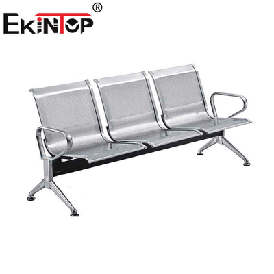 3 chỗ ngồi Khung thép Ghế chờ công cộng Thoải mái cho Ga Tàu điện ngầm Xe buýt