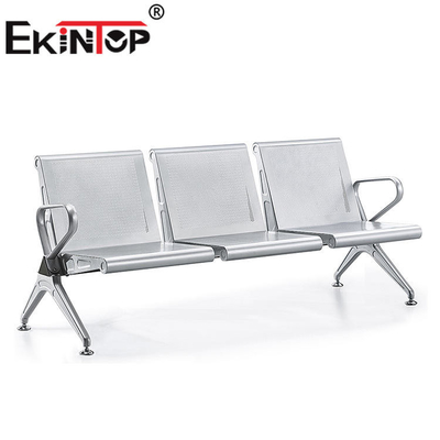 Bến xe buýt văn phòng Ghế chờ bằng kim loại 3 chỗ ngồi với đệm mút PU