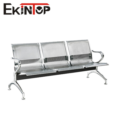 Bột phủ kim loại ghế phòng chờ 3 chỗ ghế thép SGS chứng nhận