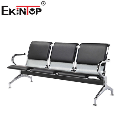 Ghế chờ 3 chỗ ngồi Chất liệu thép sơn tĩnh điện cho trường học sân bay công cộng