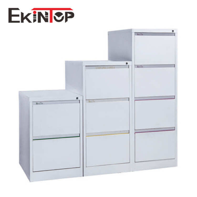 Tủ đựng hồ sơ 3 ngăn kéo bằng thép trắng có thể khóa được chống thấm nước cho văn phòng