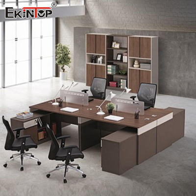 Khối bàn văn phòng đa chức năng, Bàn làm việc bằng gỗ cho nhân viên văn phòng