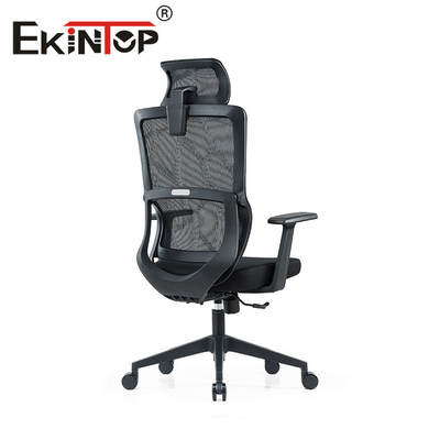 OEM ODM Ghế công thái học lưng cao, Ghế lưới màu đen có tay vịn cố định
