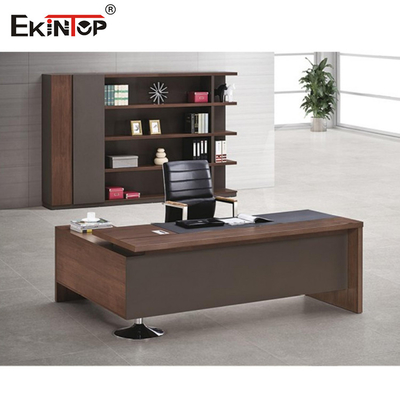 Bàn điều hành văn phòng bằng gỗ Ekintop Bàn máy tính cho nội thất văn phòng