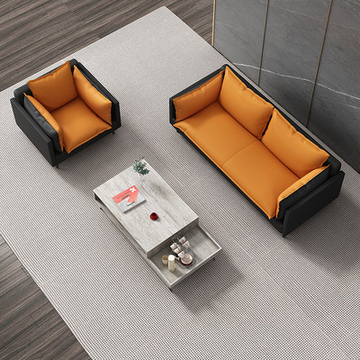 Ghế sofa văn phòng điều hành bằng da PU cho Phòng khách Phòng chờ Đa năng
