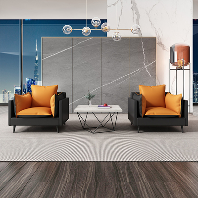 Ghế sofa văn phòng điều hành bằng da PU cho Phòng khách Phòng chờ Đa năng