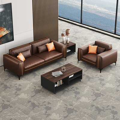 Bộ ghế sofa tiếp tân kiểu mô-đun dùng cho văn phòng Bệnh viện Chất liệu da tổng hợp