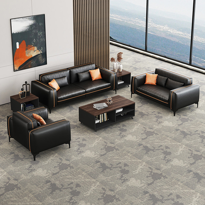 Bộ ghế sofa tiếp tân kiểu mô-đun dùng cho văn phòng Bệnh viện Chất liệu da tổng hợp