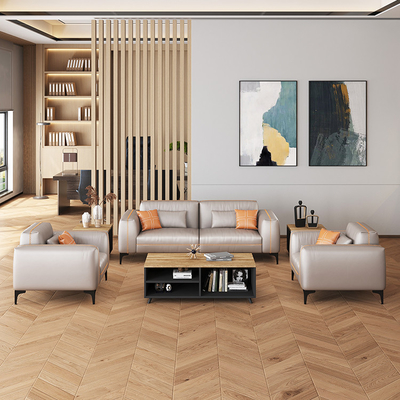 Bộ ghế sofa tiếp tân kiểu mô-đun dùng cho văn phòng Bệnh viện Chất liệu da tổng hợp