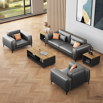 Bộ ghế sofa tiếp tân kiểu mô-đun dùng cho văn phòng Bệnh viện Chất liệu da tổng hợp