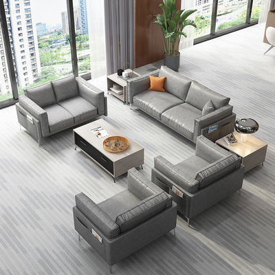 Ghế sofa hiện đại thoải mái hiện đại cho lễ tân văn phòng Chất liệu vải OEM