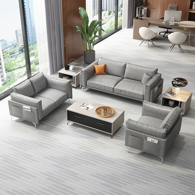 Ghế sofa hiện đại thoải mái hiện đại cho lễ tân văn phòng Chất liệu vải OEM