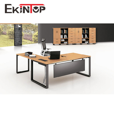 Home Study Bàn Melamine có thể mở rộng cho Giám đốc điều hành Boss Thư ký OEM