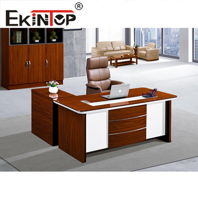 Bàn ghế giám đốc bằng gỗ gụ Bộ bàn làm việc văn phòng có tủ tài liệu