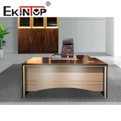 Laminate Xây dựng Bệ bàn văn phòng Bàn làm việc bằng thép kim loại Bàn máy tính văn phòng