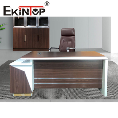 OEM ODM L Shape Bàn văn phòng Gỗ sồi Bàn văn phòng điều hành