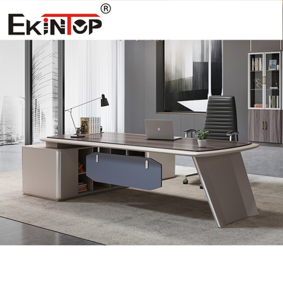L Shape Executive Tranh bàn hiện đại Kết thúc chống nước OEM ODM