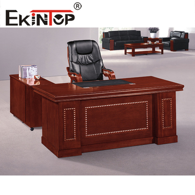 Giám sát của Nội thất văn phòng Bàn làm việc Gỗ Veneer Kết cấu rõ ràng Hàng đầu Sơn chống thấm