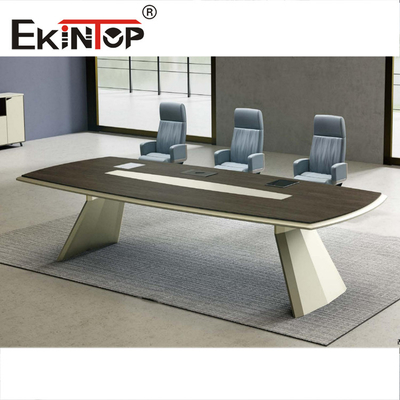 Phòng họp sang trọng Bàn họp văn phòng bằng gỗ Bàn họp 8/10 người