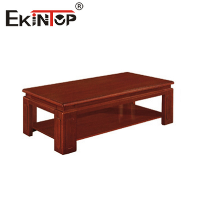 Trung Quốc Bàn Trà Hai Lớp Da Gỗ Bàn Trà Hình Chữ Nhật Bàn Trà Gỗ Đơn Giản