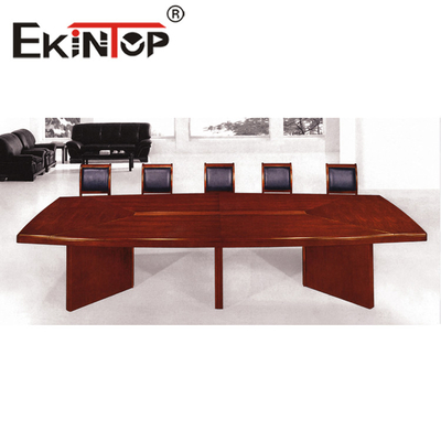 Bàn dài hội nghị Bàn gỗ nướng dầu bóng chắc chắn Bàn và ghế kết hợp Bàn đào tạo