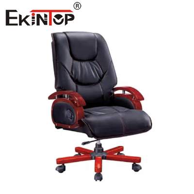 Ghế da Boss Gas Lift Ghế đệm PU Quản lý Nội thất văn phòng
