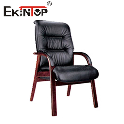 Ghế văn phòng BOSS Brown Tay vịn liên kết Ghế da PU thoải mái