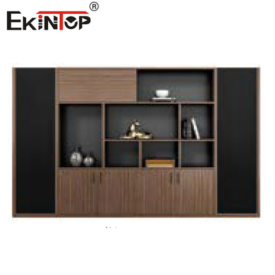 Bộ đồ nội thất văn phòng bằng gỗ nguyên khối tùy chỉnh Bộ tủ hồ sơ bàn theo phong cách hiện đại
