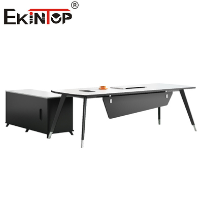 Bàn làm việc kiểu dáng hiện đại Hình chữ L Bàn điều hành sang trọng cho nội thất văn phòng