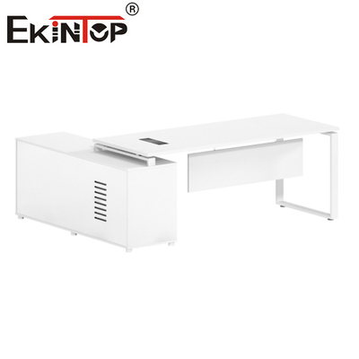Nội thất văn phòng điều hành hàng đầu bằng gỗ hiện đại Bàn văn phòng máy tính có thể mở rộng