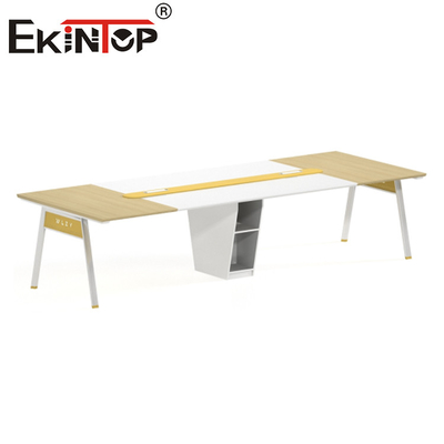 Bàn họp gỗ hình chữ nhật tùy chỉnh Phòng họp Bàn Cafe Chống trầy xước