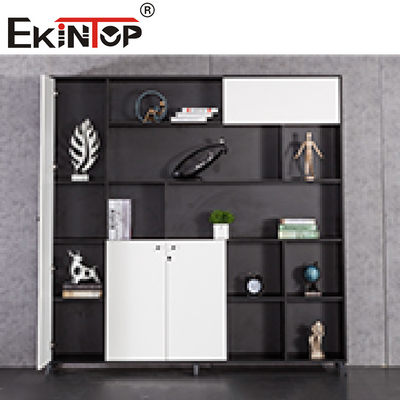 4 ngăn kéo Tủ hồ sơ chống cháy bên Tủ sách gỗ cho nội thất văn phòng