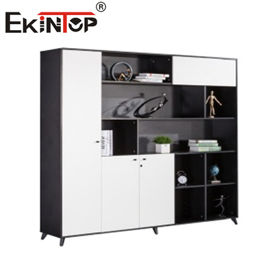 4 ngăn kéo Tủ hồ sơ chống cháy bên Tủ sách gỗ cho nội thất văn phòng