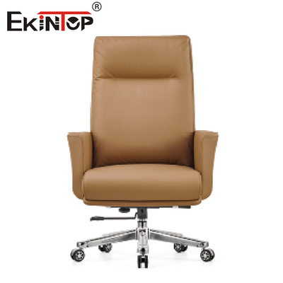 Ghế Da Xoay Manager Brown Cho Nội Thất Văn Phòng