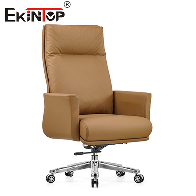 Ghế Da Xoay Manager Brown Cho Nội Thất Văn Phòng
