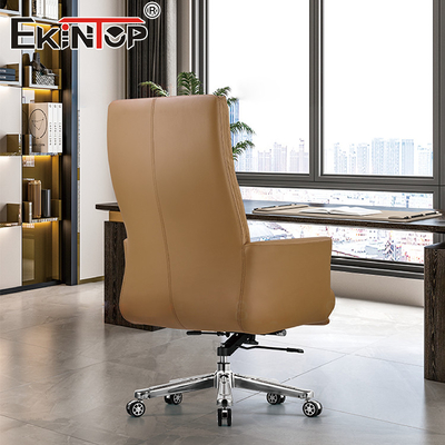 Ghế Da Xoay Manager Brown Cho Nội Thất Văn Phòng