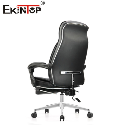 Ghế Da Đen Xoay 360 Hiện Đại Cho Nội Thất Văn Phòng