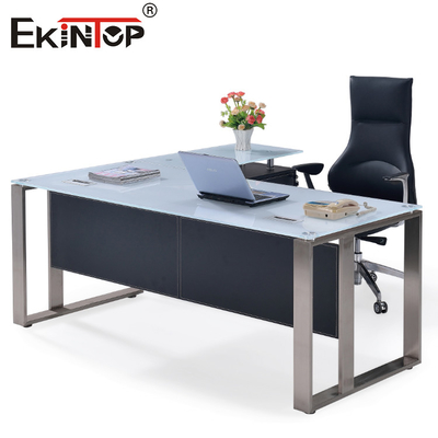 SGS Executive Glass Office Desk Corner Table Đồ nội thất nhà