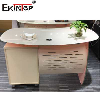 Classic tempered Glass Office Computer Desk Glass Executive Office Desk Máy tính văn phòng