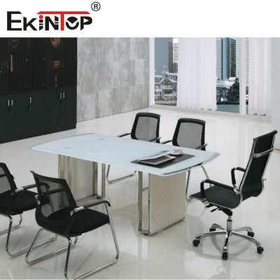 SGS Black Glass Conference Table Tăng hình ảnh chuyên nghiệp Cho thấy thị hiếu kinh doanh